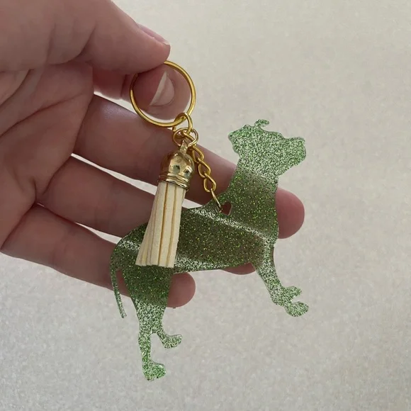 **SPECIAL DEAL** Handmade Pitbull Keychain -Please read description - Picture 2 of 3